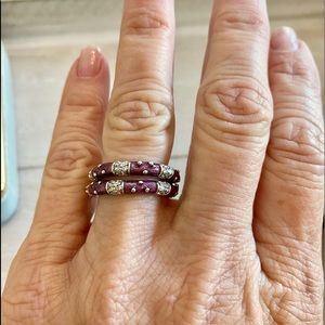 Vintage porcelain stacking rings